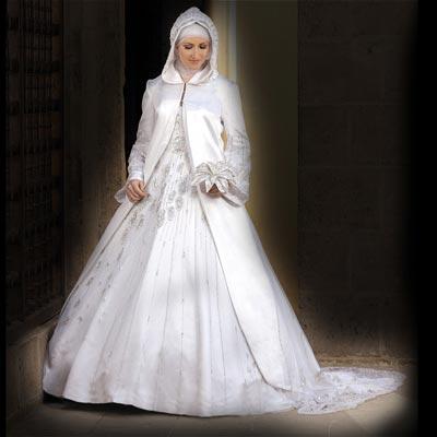 muslim women wedding dress